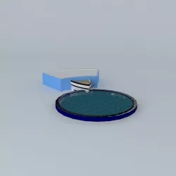 Miami Sea Aquarium Top Deck Dolphin Show 3D model
