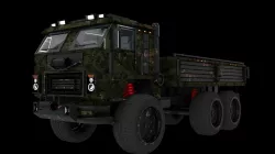 Military Vehicule KamAZ-53501 Low-poly  3D model
