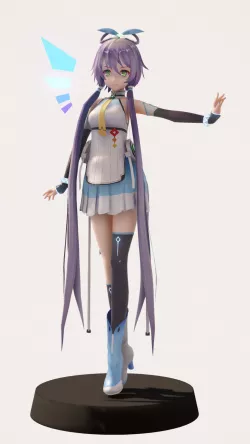 MMD cute girl 3D model