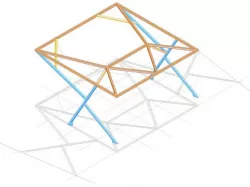 Modular vehicle showroom structure