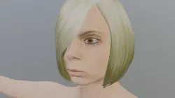 Nude Girl - Textured female model Low-poly  3D model