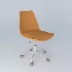 Office chair orange BRISTOL houses the world 3D model