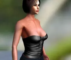 Open blouse 3D model