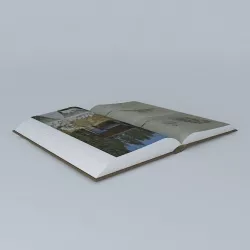 Open Book 3D model