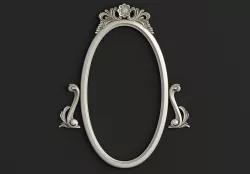 Oval Mirror Frame 3D model