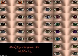 Pack Eyes Textures 9 3D model