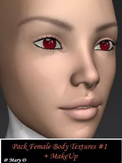 Pack Female Body Textures 1 3D model