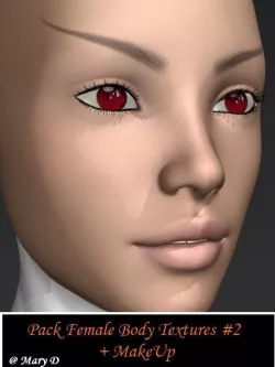 Pack Female Body Textures 2 3D model