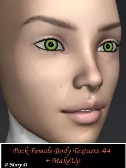 Pack Female Body Textures 4 3D model