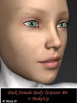 Pack Female Body Textures 6 3D model