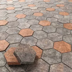 Paving stone  hexagon 3D model