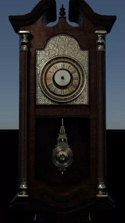 Pendulum Clock  Relog de Pendulo 3D model