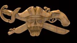 Pirate 3d stl models for artcam and aspire 3D model