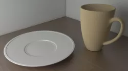 plate and mug 3D model