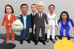 Political caricatures pack 4 3D Model Collection