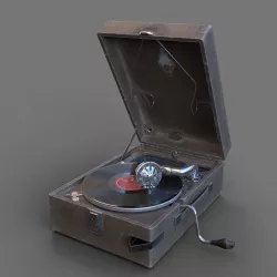 PT3 portable gramophone 3D model