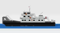 Push Boat Ferry 3D model