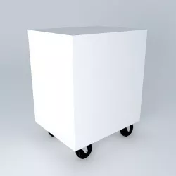 Rack for CPU and CDs 3D model