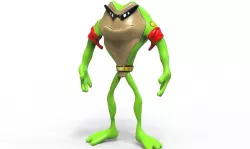 Rash Battletoad  Low-poly  3D model