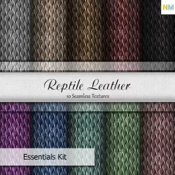 Reptile Leather Seamless Textures Set Texture