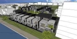 residential blocks 3D model