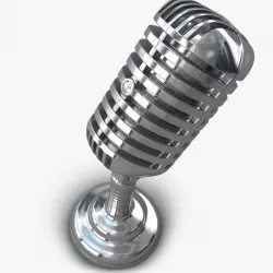 Retro Microphone 3D model