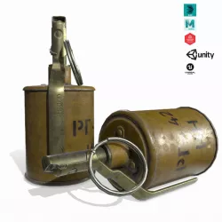  RG-42 Grenade Low-poly  3D model