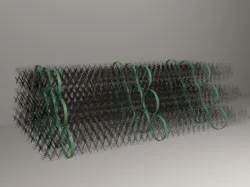 Rolled Chain Link 3D model