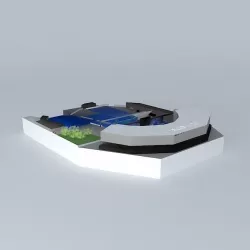 Sahmu Stadium - SeaWorld Orlando 3D model
