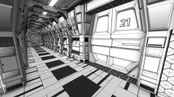 Sci-FI Corridor 3D model