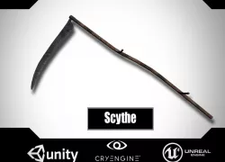 Scythe Low-poly  3D model