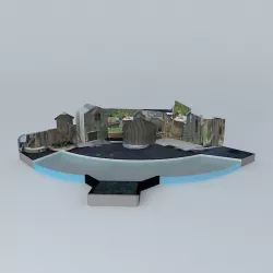 SeaWorld San Antonio - Seal Lion Stadium 3D model
