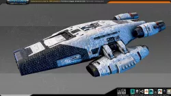 SF Colony Cruiser CF5 Low-poly  3D model