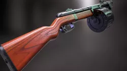 Shoutgun Weapon Low Poly Low-poly  3D model