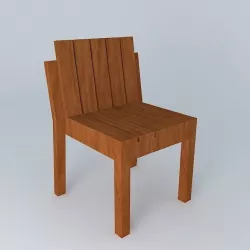 Simple Stackable Chair 3D model