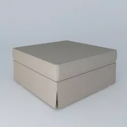 Slip Cover Ottoman 3D model