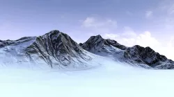 Snow Mountain Low-poly  3D model