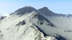 Snowy Mountain Low-poly  3D model