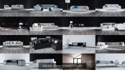 Sofa sets - Interior Furniture 3D Model Collection