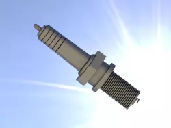 Spark plug of a petrol engine  3D model