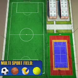 Sport court arena centre pack 3D model