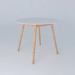 spring round table 90 houses the world 3D model