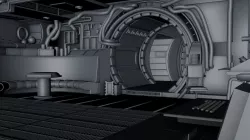 star wars -Millennium Falcon Interior Low-poly  3D model