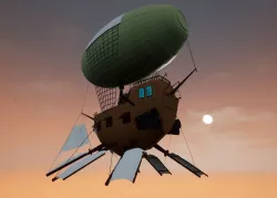 Steampunk Airship 3D model
