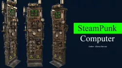 SteamPunk Computer 3D model
