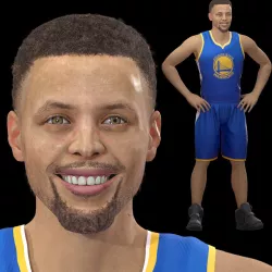Stephen Curry Basketball Player 3D model