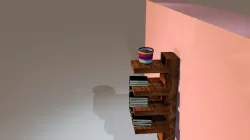 Steps Book  Shelf 3D model