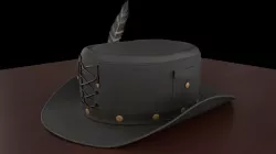 Stylized Top Hat v01 3D model