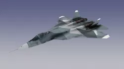 Su-57 Stealth Fighter Low-poly  3D model