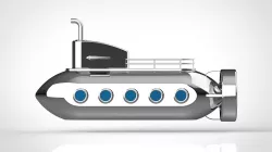 submarine 3D model